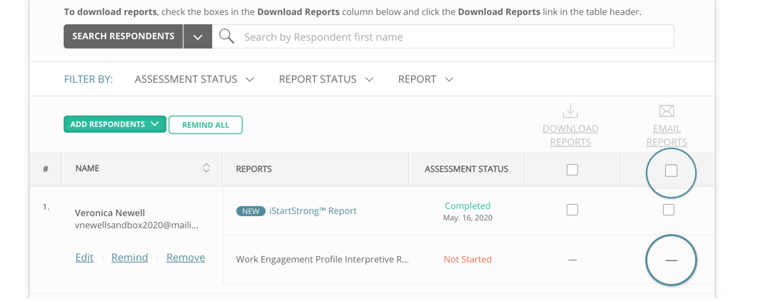 How do I email reports to my respondents? – Elevate
